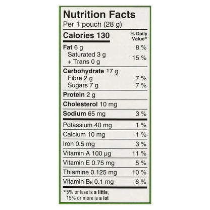 Dare Bear Paws Vegetables Fruits Strawberry Yogurt Nutrition Facts