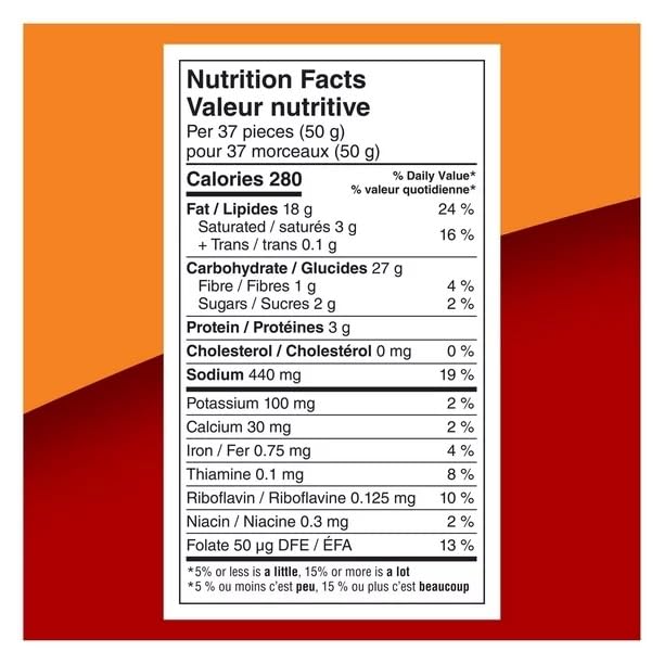 Cheeto Crunchy Cheese Snacks nutrition facts