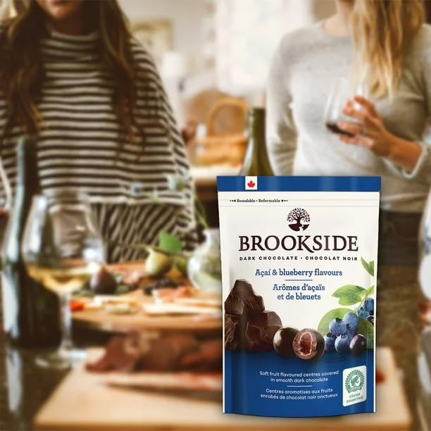 BROOKSIDE Dark Chocolate, Acai and Blueberry Flavour, 235g/8.28oz (Shipped from Canada)