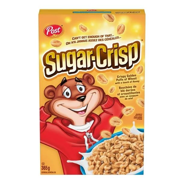 Post Sugar Crisp Cereal, 365g/12.9 oz (Shipped from Canada)