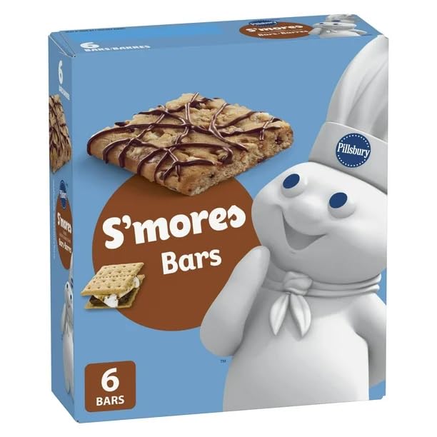 Pillsbury Softbake S'mores Flavour Bars, 139g/4.9oz (Shipped from Canada)