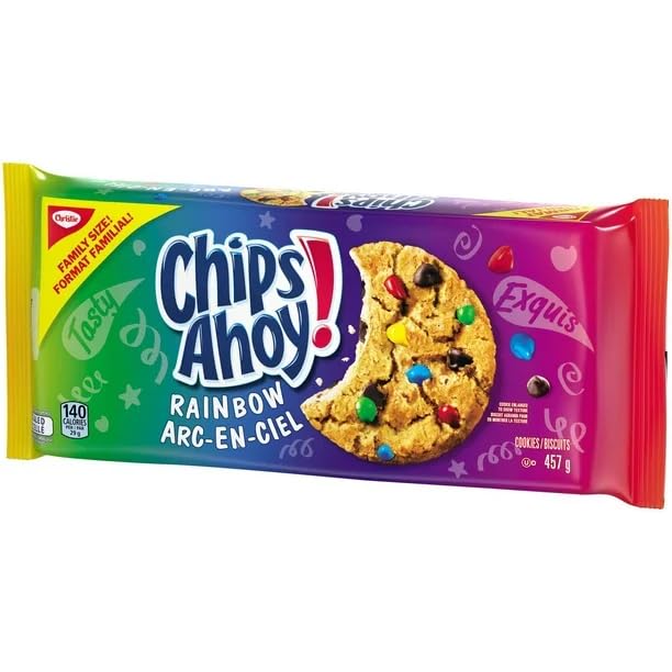 Chips Ahoy Rainbow Chocolate Family Size front cover