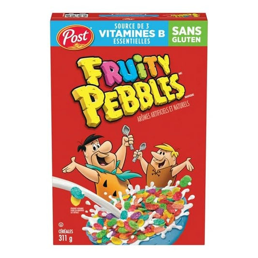 Post Fruity Pebbles Cereal, Retail Size, Gluten Free, 311g/11 oz (Shipped from Canada)