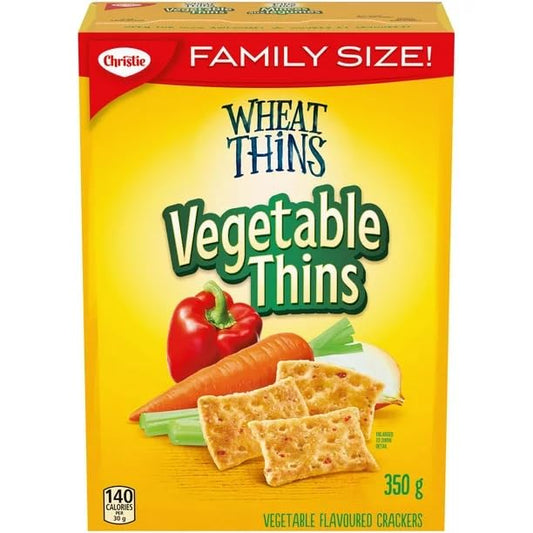 Wheat Thins Vegetable Thins Family Size Crackers, 350g/12.3 oz (Shipped from Canada)