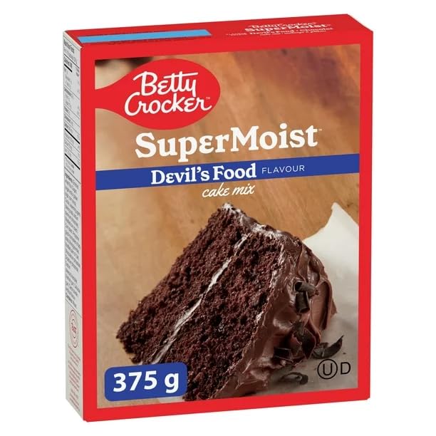 Betty Crocker Super Moist Devil's Food Cake Mix, 375g/.13.2 oz (Shipped from Canada)