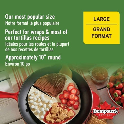 Dempster’s Spinach Large Tortillas, 426g/15 oz (Shipped from Canada)