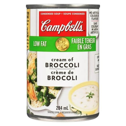 Campbell's Low Fat Cream of Broccoli Condensed Soup, 284 mL/9.6 fl. oz (Shipped from Canada)