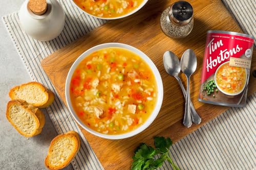 Tim Hortons Soup, Chicken & Rice Soup, Ready-to-Serve, 540mL/18.2 fl. oz (Shipped from Canada)