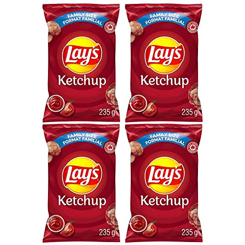Lays Ketchup Potato Chips pack of 4
