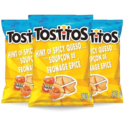 Tostitos Hint of Spicy Queso Tortilla Chips pack of 3