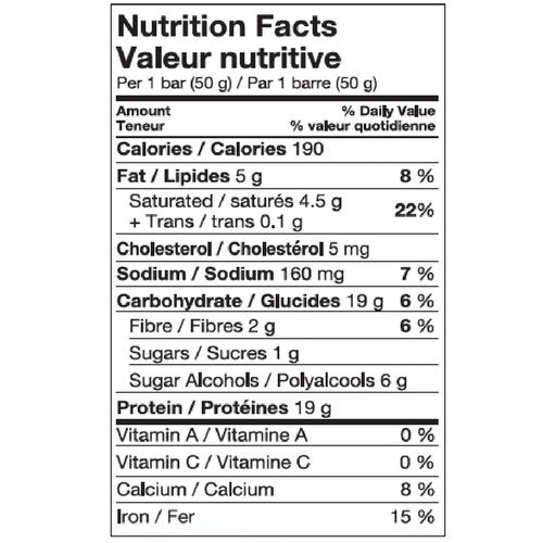 Pure Protein Dark Chocolate Coconut Nutrition Facts