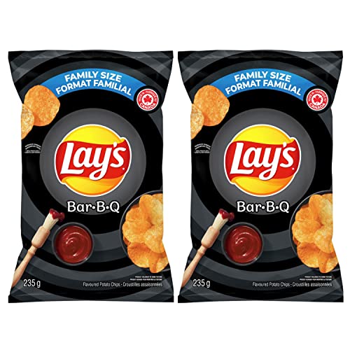 Lays Barbecue Potato Chips Family Bag pack of 2