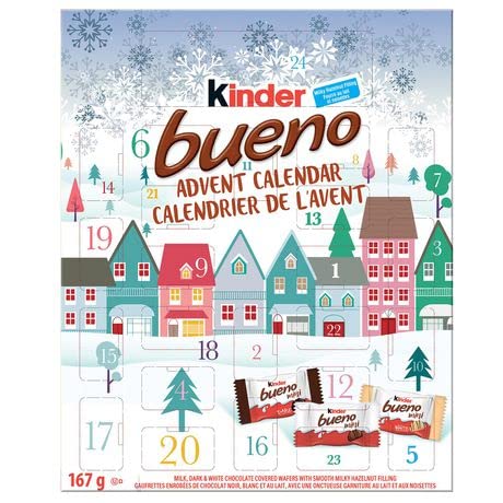 Bueno Advent Calendar 167g/5.8oz (Shipped from Canada)