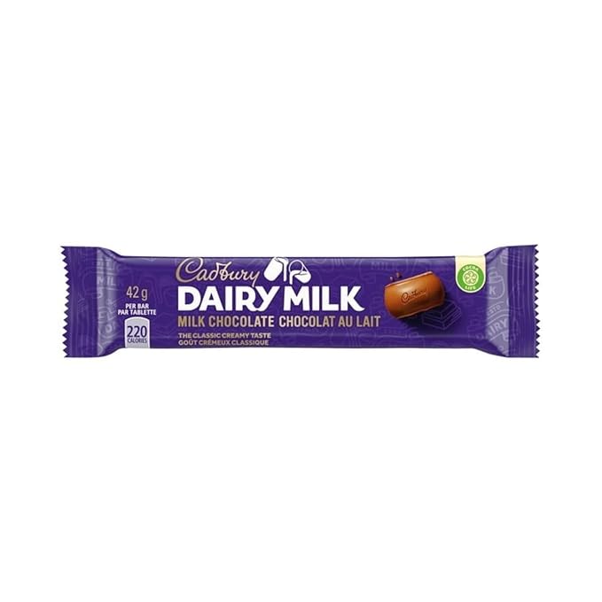 Cadbury Dairy Milk, Milk Chocolate, The Classic Creamy Taste, Chocolate Bars, Multipack 4 x 42g, 168 g/5.9 oz (Includes Ice Pack) Shipped from Canada