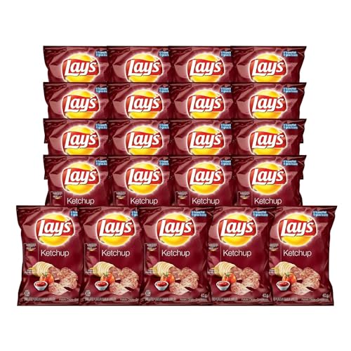 Lays Ketchup Potato Chips Snack Bag, 40g/1.4oz (Shipped from Canada)