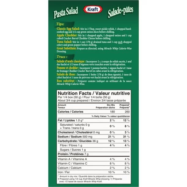 Kraft Pasta Salad, 200g/7.05oz (Shipped from Canada)