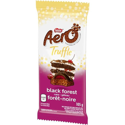 Aero Truffle Black Forest Cake, Dark Chocolate Bar, 105g/3.7 oz (Includes Ice Pack) Shipped from Canada