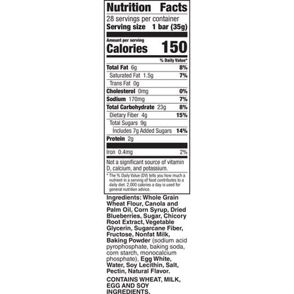 Nature Valley Soft-Baked Muffin Bars, Blueberry, 28 Bars, 984g/34.7oz (Shipped from Canada)