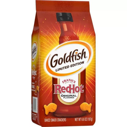 Goldfish Crackers Frank's RedHot Snack Crackers - Limited Edition, 187g/6.6 oz (Pack of 2) Shipped from Canada