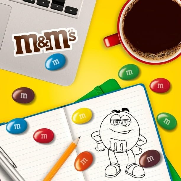 M&Ms, Peanut Milk Chocolate Candies, Family Bag, 345 g/12.2 oz (Includes Ice Pack) Shipped from Canada