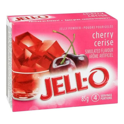 Jell-O Cherry Jelly Powder, Gelatin Mix, 85g/3oz (Shipped from Canada)