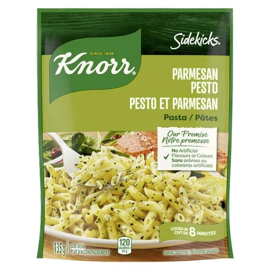 Knorr Sidekicks Parmesan Pesto Pasta, Side Dish, 135g/4.8 oz (Shipped from Canada)