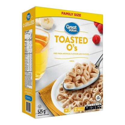 Great Value Toasted O’s Cereals Whole Grains 1