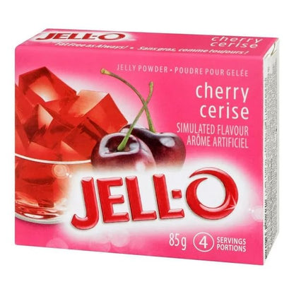 Jell-O Cherry Jelly Powder, Gelatin Mix, 85g/3oz (Shipped from Canada)