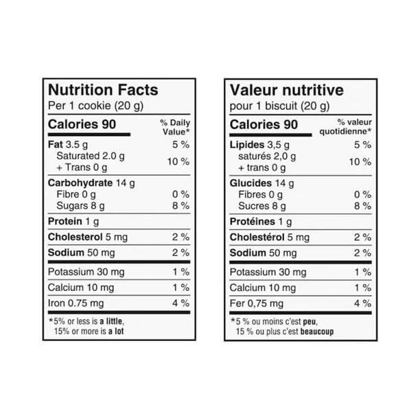 Chips Ahoy Soft Chunky Original Cookies Nutrition Facts