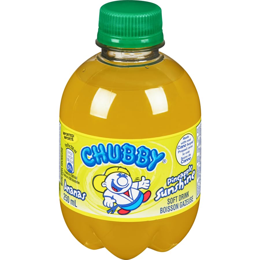 Chubby Pineapple Sunshine Soft Drink, 250ml/8.4 fl. oz (Shipped from Canada)