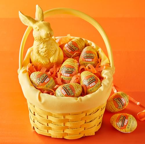 Reese Milk Chocolate Peanut Butter Creme Eggs Easter Candy, 48 Count Box, 1.63kg/57.5 oz (Shipped from Canada)