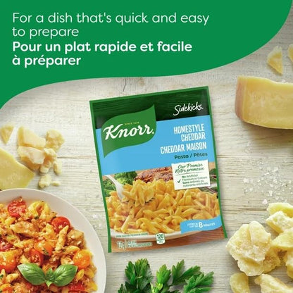 Knorr Sidekicks Homestyle Cheddar Pasta Side Dish, Pasta Side Dish, 131g/4.6 oz (Shipped from Canada)