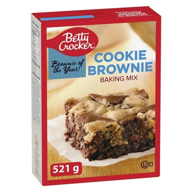 Betty Crocker Baking Mix, Cookie Brownie Baking Mix, 521g/18.4 oz (Shipped from Canada)