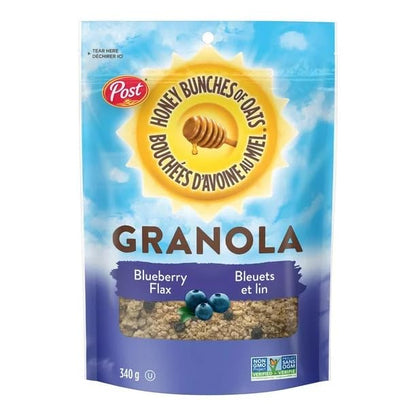Post Honey Bunches of Oats Granola Blueberry Flax, Non-GMO, 340g/12 oz (Shipped from Canada)