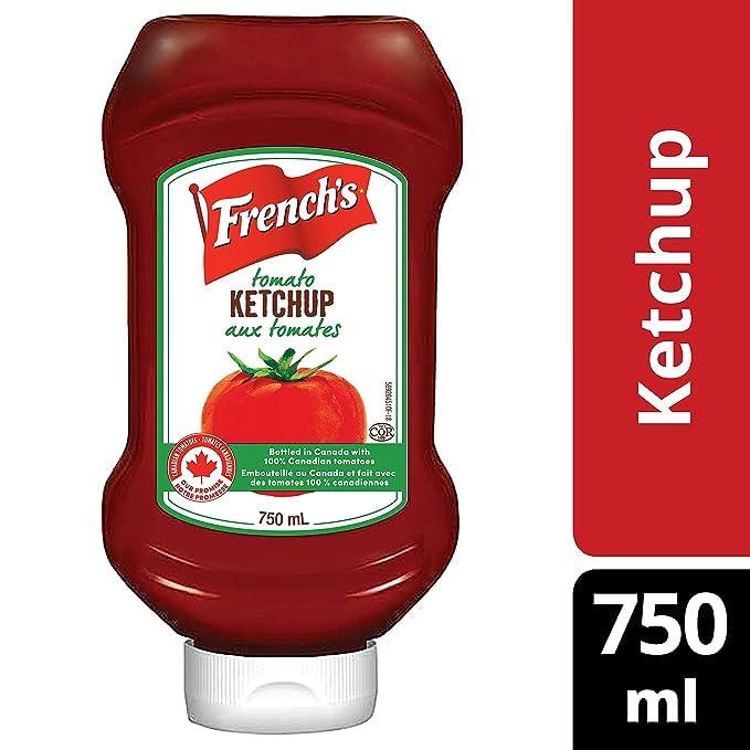 French's 100% Canadian Tomato Ketchup, 750ml/25.3oz (Shipped from Canada)