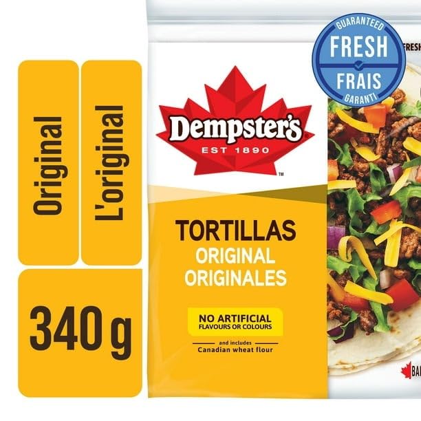 Dempster’s Original Medium Tortillas, 340g/12 oz (Shipped from Canada)