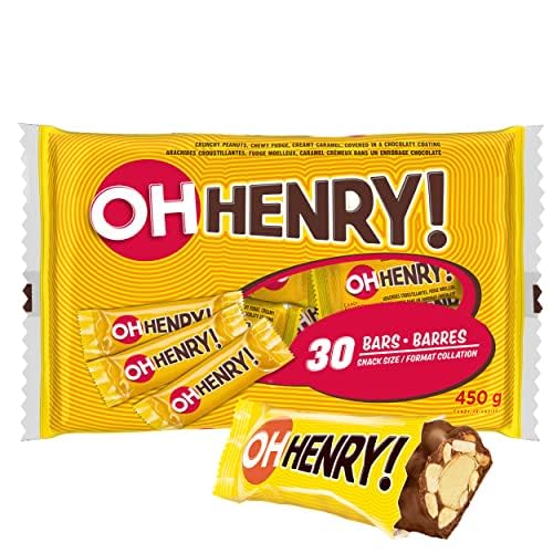 OH HENRY! Chocolate Mini Candy Bars Pack 30 X 15g, 450g/15.9oz (Shipped from Canada)