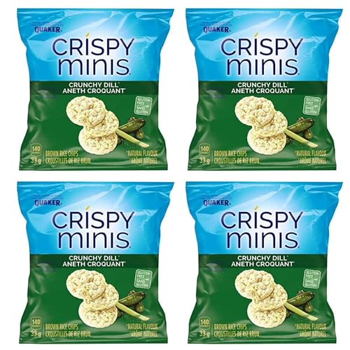 Quaker Crispy Minis Crunchy Dill Brown Rice Chips, 33g/1.2oz (Shipped from Canada)