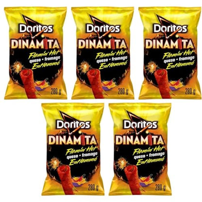 Doritos Dinamita Flamin Hot Queso Chips pack of 5