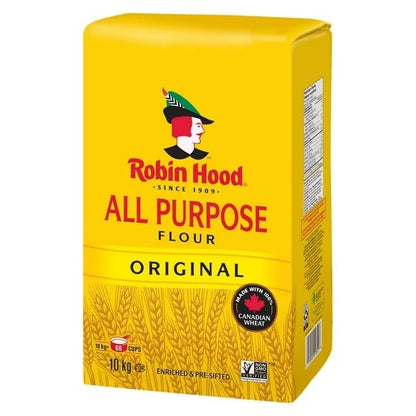 Robin Hood Original All Purpose Flour, 10 kg/22 lbs (Shipped from Canada)