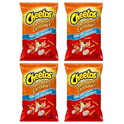Cheetos Crunchy Cheese Flavored Snacks pack of 4
