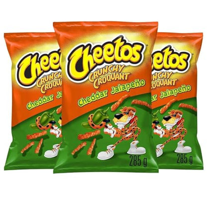 Cheetos Crunchy Cheddar Jalapeno Cheese Snacks pack of 3