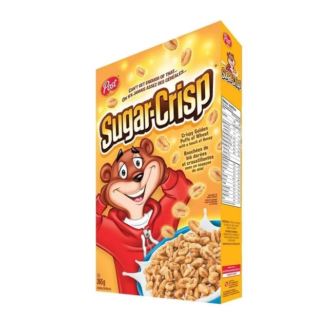 Post Sugar Crisp Cereal, 365g/12.9 oz (Shipped from Canada)