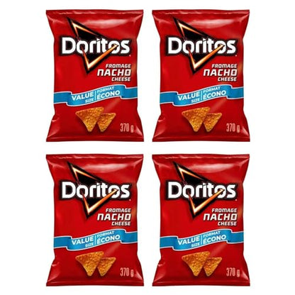 Doritos Nacho Cheese Tortilla Chips Value Sized pack of 4