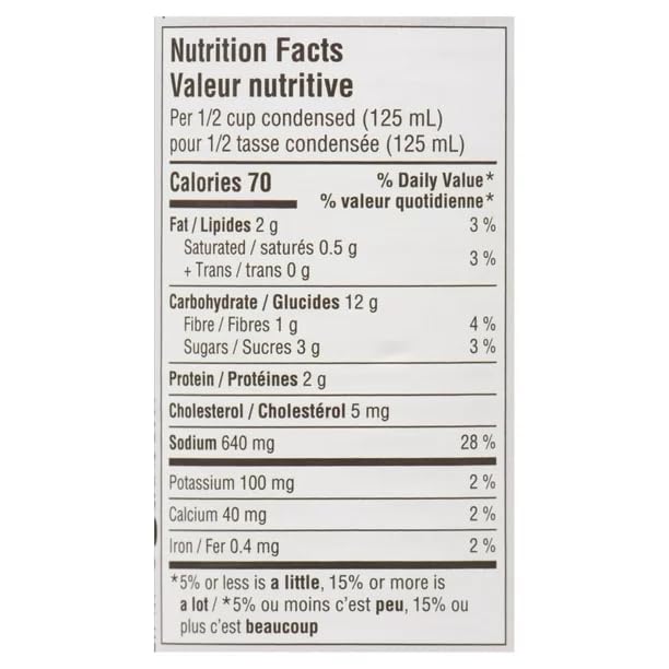 Campbell's Low Fat Cream of Broccoli Condensed Soup, 284 mL/9.6 fl. oz (Shipped from Canada)