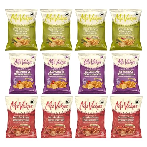 Miss Vickies Potato Chips Canadian Variety Pack of 12