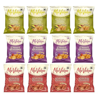 Miss Vickies Potato Chips Canadian Variety Pack of 12