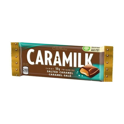 Cadbury Caramilk Salted Caramel Chocolatey Candy Bar, 50 g/1.8 oz (Includes Ice Pack) Shipped from Canada