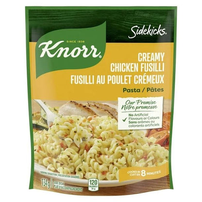 Knorr Sidekicks Creamy Chicken Fusilli Pasta Side Dish, Side Dish, 134g/4.7 oz (Shipped from Canada)