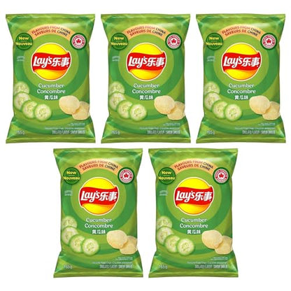 Lays Cucumber Potato Chips pack of 5